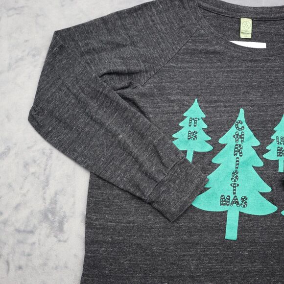 Alternative Earth Sweatshirt Womens XL Gray Long Sleeve Round Neck Graphic Print - Picture 11 of 16
